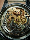105.003-63 ed white omega speedmaster with rare decimal bezel  cal 321 movement at Brittons watches