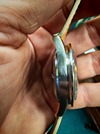 105.003-63 ed white omega speedmaster with rare decimal bezel at Brittons watches